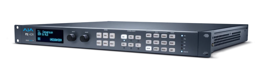 AJA FS-HDR-R0 is a real-time HDR/WCG converter and frame synchronizer, designed for live broadcast, production, and post-production workflows.