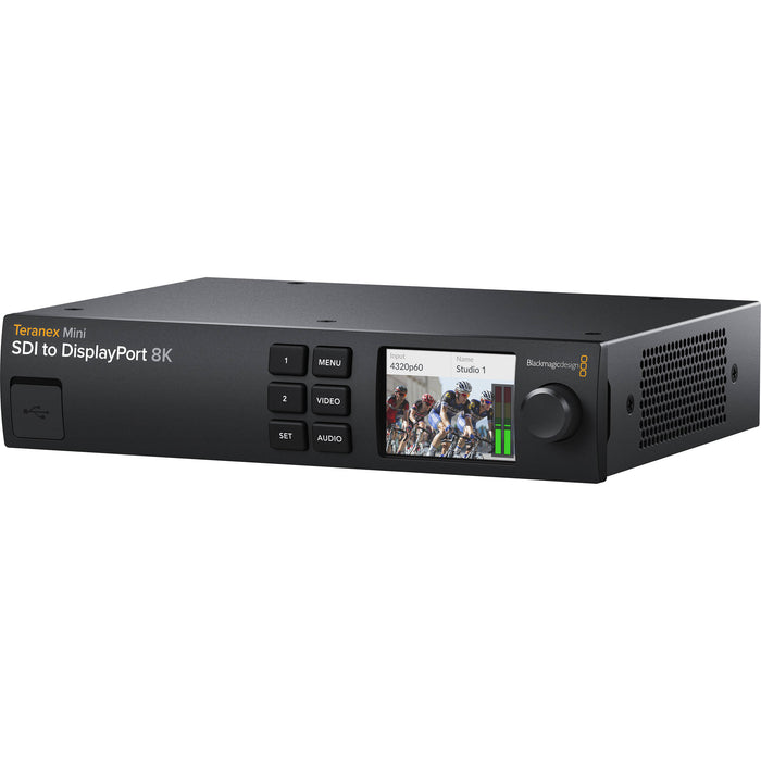 SDI to DisplayPort adapter, designed for converting high-definition digital video signals from SDI sources to DisplayPort-compatible displays, ensuring seamless video output in professional production environments.
