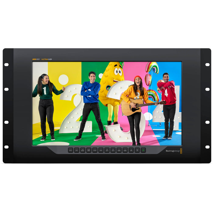 HDL-SMTV4K12G3 professional 4K monitor with 12G-SDI interface, designed for high-definition video applications.