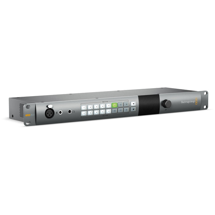 SWRCONVRCKT4K8 4K signal converter with support for SDI, HDMI, and fiber optic connections. Features include low latency conversion, multi-channel audio support, and dual power inputs for reliability. Designed for professional broadcast and production environments, this rack-mountable unit supports resolutions up to 4K UHD and provides real-time signal monitoring with LED indicators.