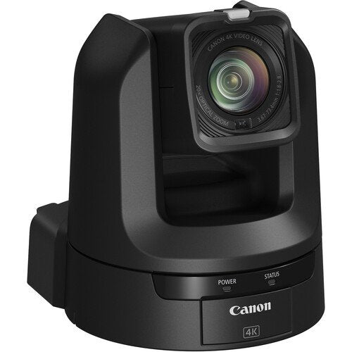 Canon CR-N300 PTZ Camera in Black – 4K UHD resolution, 20x optical zoom, advanced autofocus, and IP streaming for professional video production.
