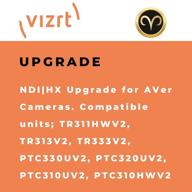 Vizrt NDI|HX Upgrade Module for AVer PTZ Cameras APTZHXUCC