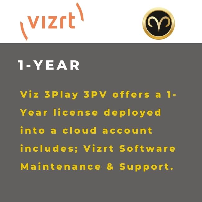 Vizrt Viz 3Play 3PV hardware unit with control surface in rackmount configuration