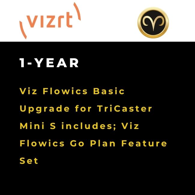 Vizrt Viz Flowics Basic Upgrade for TriCaster Mini S system integration module