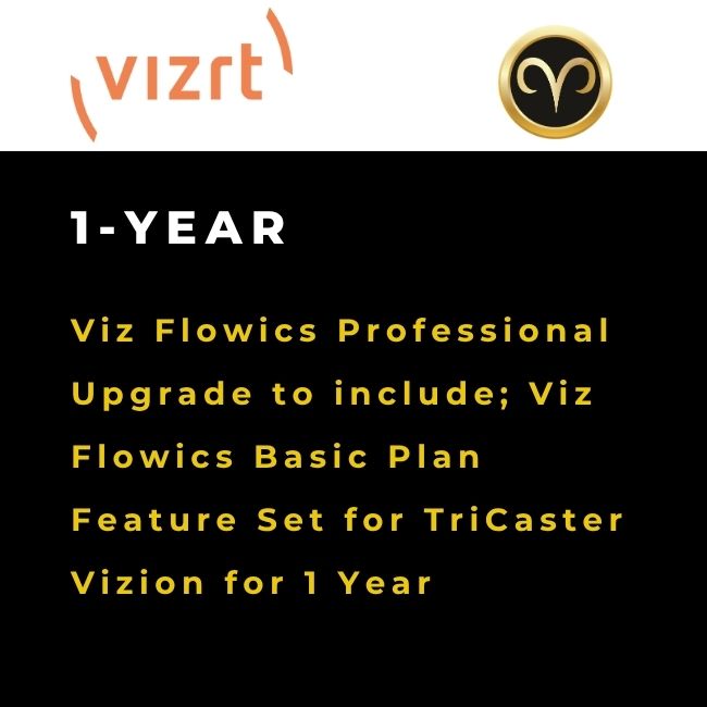 Vizrt - Viz Flowics Professional Upgrade for TriCaster Vizion Subscription