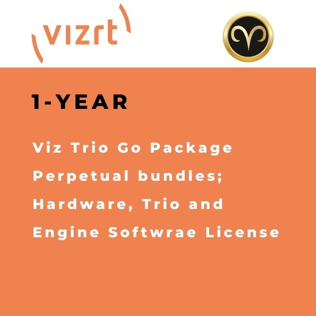 Vizrt Viz Trio Go Package Perpetual graphics system for broadcast and live production