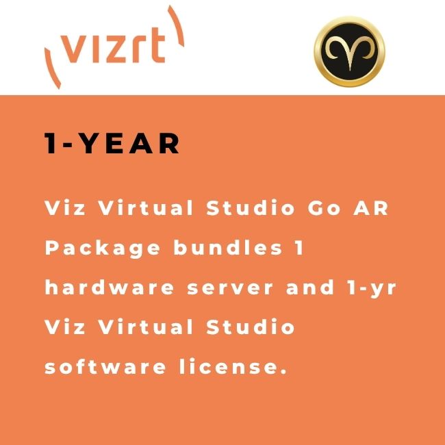 Vizrt Viz Virtual Studio Go AR Package with real-time augmented reality production tools