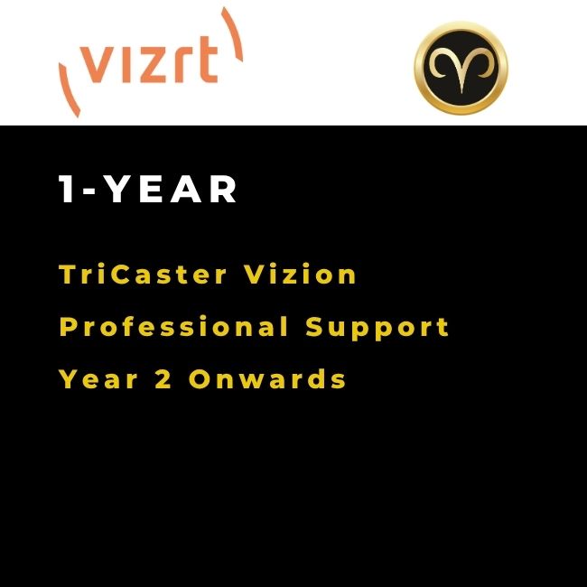 TriCaster Vizion Professional Support 2nd Year onwards