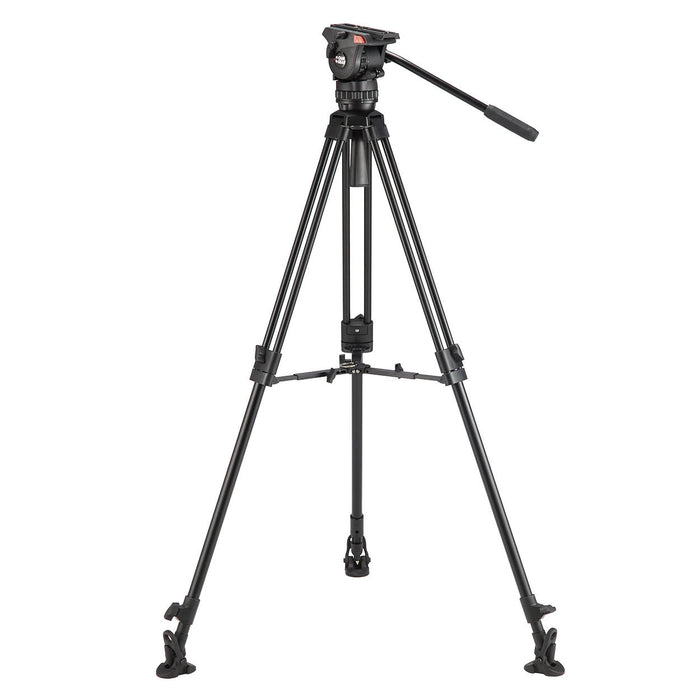 Camgear Mark 6 ALMS Camera Tripod – Sturdy aluminum tripod with fluid head for professional video and film production