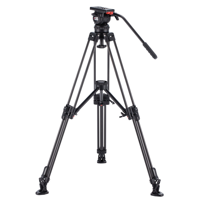 Camgear V10P AL MS Professional Video Tripod System with V10P Fluid Head and T100/AL2 Aluminum Tripod