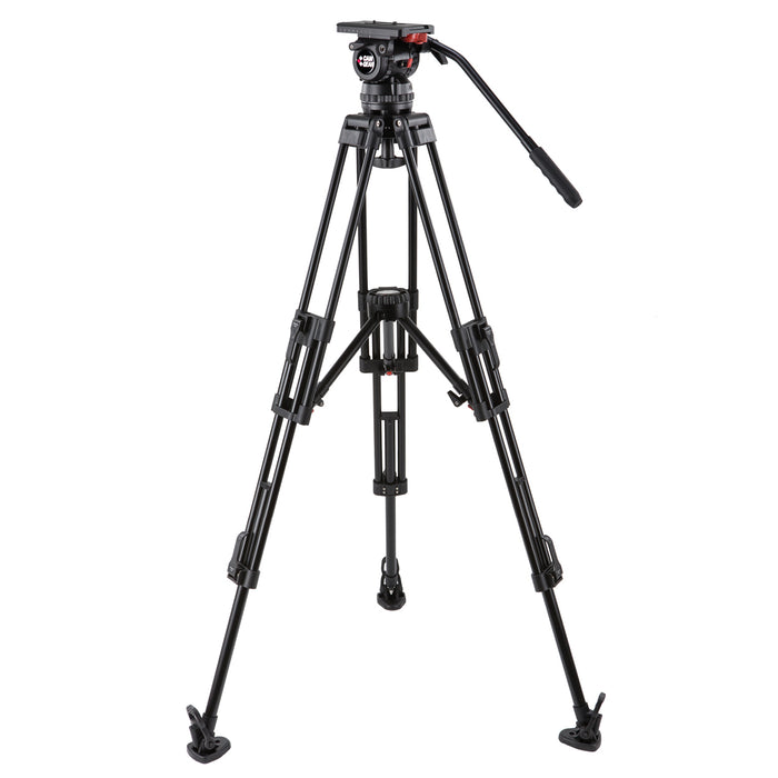 Camgear V15P ALMS Professional Camera Tripod System with Fluid Head and Aluminum Legs