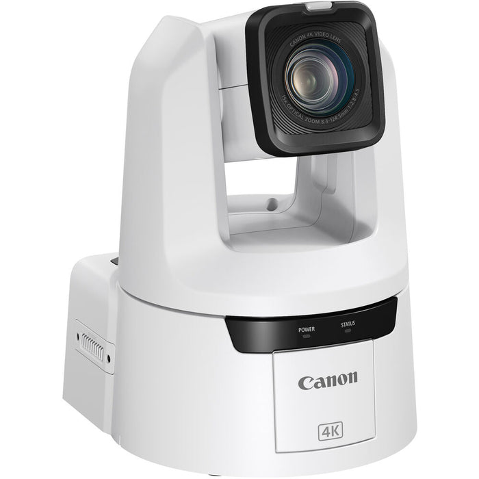 Canon CR-N500W 4K UHD PTZ Camera with 15x Optical Zoom and Dual Pixel Autofocus for professional live streaming and broadcasting.