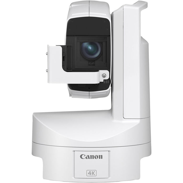 Canon CR-X300W 4K outdoor PTZ camera with 20x optical zoom, ideal for broadcast, live events, and security applications in all weather conditions.