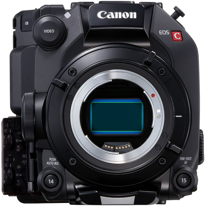 Canon EOS C500 Mark II 5.9K full-frame cinema camera, featuring a modular design, Dual Pixel CMOS AF, and internal Cinema RAW Light recording.