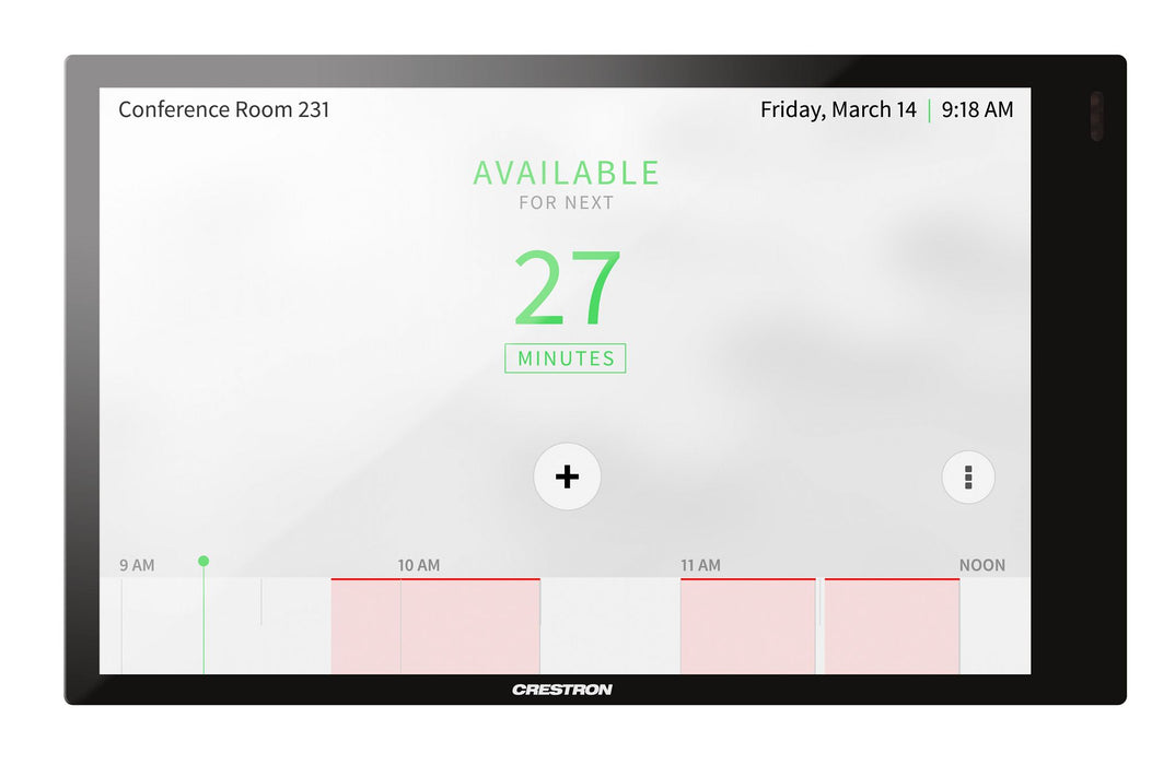 Crestron TSW-770-B-S 7-inch touch screen panel in black, designed for smart control, automation, and AV system integration.