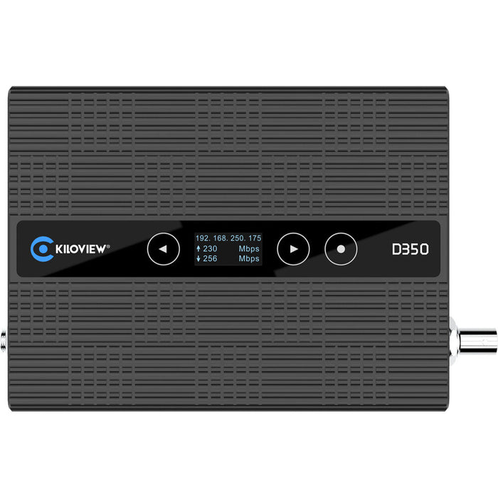 Kiloview D350 3G-SDI to HDMI and HDMI to 3G-SDI video signal converter for professional broadcasting use.