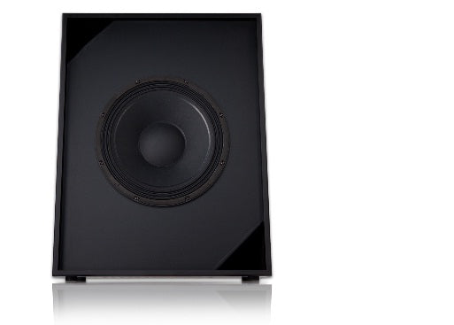 Q-SYS SB-1180 powered subwoofer designed for high-performance audio systems with deep bass response.