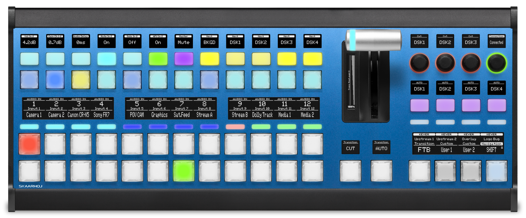 Skaarhoj MASTER-KEY-ONE-V2B Control Surface for Professional Broadcast and Media Control