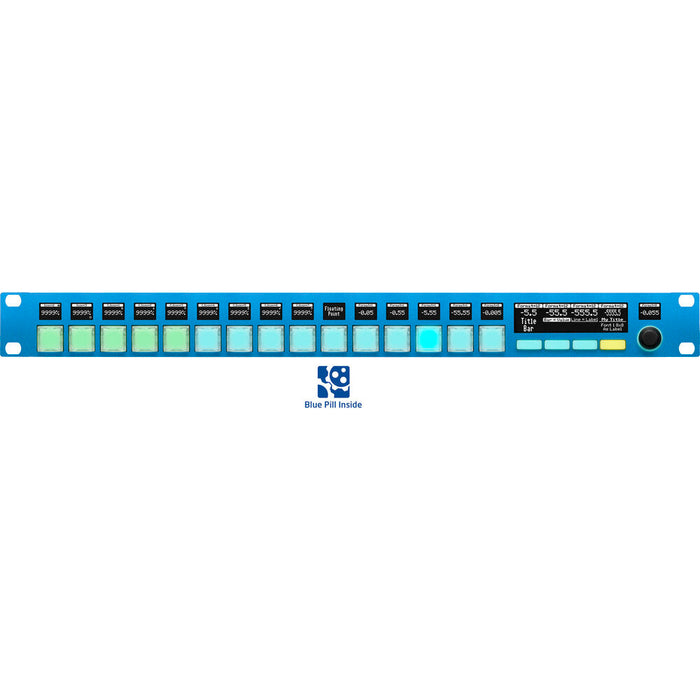 SKAARHOJ RACK-PRO-2-V1B 2U Rackmount Controller with customizable buttons and advanced control features