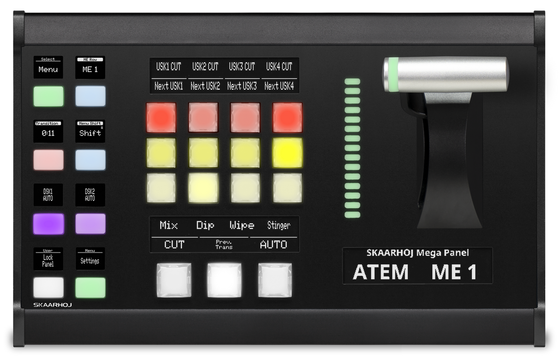 Skaarhoj T-BLOCK-R-V1B-BK Controller - Compact, durable, and versatile production controller for professional environments.