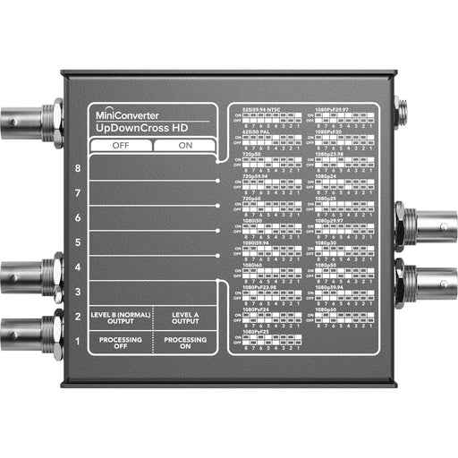 Blackmagic Design Mini Converter USB 3.0 Device Capture, a professional-grade converter that captures SD and HD video signals via SDI or HDMI inputs and streams them via USB 3.0. Ideal for live streaming, recording, and broadcast applications.