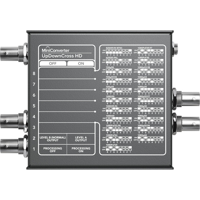 Blackmagic Design Mini Converter USB 3.0 Device Capture, a professional-grade converter that captures SD and HD video signals via SDI or HDMI inputs and streams them via USB 3.0. Ideal for live streaming, recording, and broadcast applications.