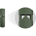 QSC AD-DWL.360 5.25" 2-Way 60W Outdoor Landscape Loudspeaker in green, designed for all-weather durability and 360° sound coverage.