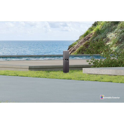 Q-SYS AD-DWL.360 360-degree wide-coverage ceiling-mount loudspeaker, ideal for high-quality distributed audio in commercial environments.