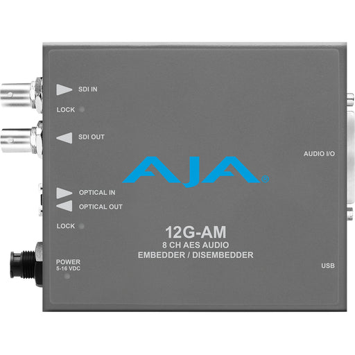 12G-AM is a high-performance video and audio interface offering 12G-SDI support for 4K workflows, providing seamless connectivity and versatile I/O options.