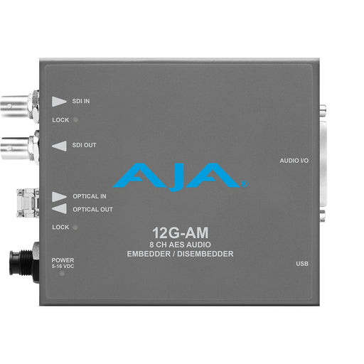 12G-AM-R is a 12G-SDI video/audio interface designed for 4K workflows, offering reliable connectivity, high-quality signal handling, and versatile I/O options.