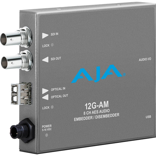 12G-AM-T is a 12G-SDI video/audio interface designed for 4K workflows, offering reliable connectivity and versatile I/O for professional media production.