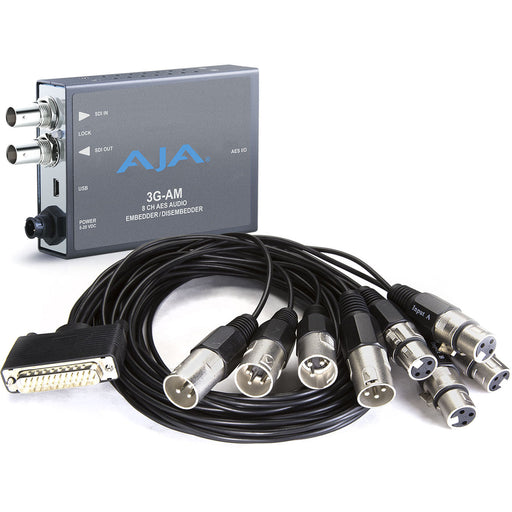 3G-AM-XLR is a 3G-SDI video/audio interface with XLR connections, designed for professional media production, offering reliable signal handling and connectivity.