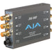 AJA 3GDA compact 1x6 3G-SDI distribution amplifier with reclocking, supporting HD and SD-SDI video formats for professional workflows.