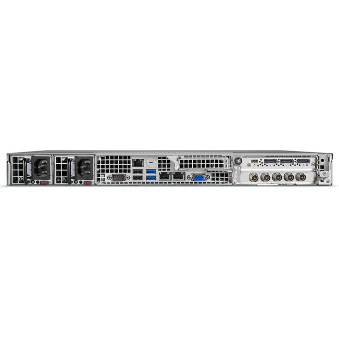 AJA BRIDGE LIVE 12G turnkey system for multi-channel video encoding, decoding, streaming, and transcoding; supports up to 4 HD or 1 UltraHD channel; 1RU form factor.