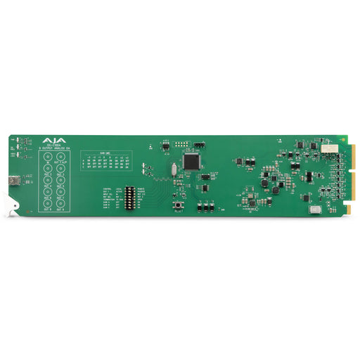 AJA OG-C10DA-R0 openGear card – 1x10 SD/HD/3G-SDI Reclocking Distribution Amplifier module for broadcast video signal distribution.