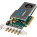 AJA Corvid 44 CRV44-S-R0 8-lane PCIe 2.0 x8 video I/O card with four bidirectional 3G-SDI BNC connectors, short bracket, and passive cooling.