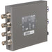 Four-channel fiber optic to 3G-SDI receiver with LC connectors for high-density HD video signal conversion.