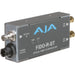 Single-channel fiber optic to 3G-SDI receiver with ST connector for long-distance HD video signal conversion.