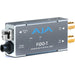 Single-channel 3G-SDI to fiber optic transmitter with LC multimode connector for short-distance HD video transmission.