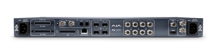 AJA FS-HDR-R0 is a real-time HDR/WCG converter and frame synchronizer, designed for live broadcast, production, and post-production workflows.