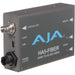 AJA HA5-Fiber Mini-Converter – HDMI to 3G-SDI converter with integrated fiber output for long-distance HD video and audio transmission.