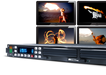 AJA Ki Pro Rack – 1RU rack-mounted file-based video recorder and player with SDI, HDMI, and analog inputs/outputs, supporting Apple ProRes and Avid DNxHD recording, designed for professional video workflows.