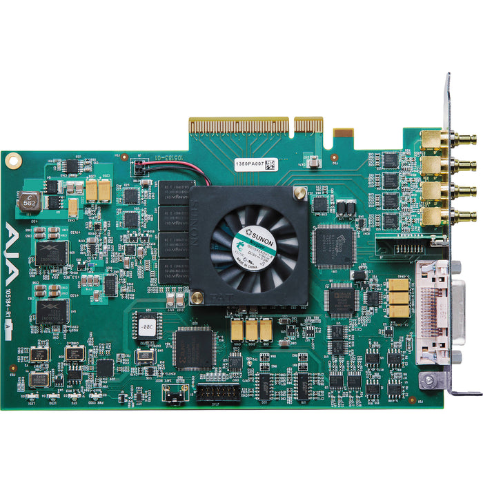 AJA KONA-4-R0 – Professional PCIe video I/O card with quad 3G-SDI and HDMI output for high-resolution 4K/UltraHD and multi-format workflows.