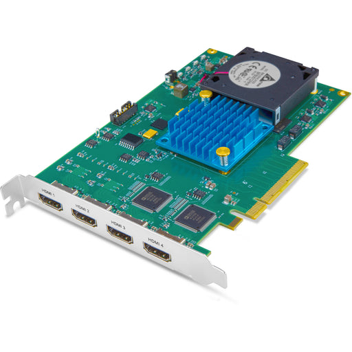 AJA KONA-HDMI4R-R0 – High-performance PCIe card with four HDMI 1.4 inputs for multi-channel HD video capture and workflow integration.
