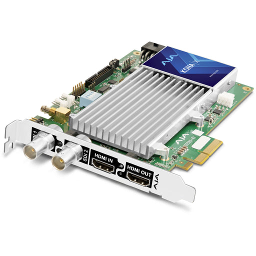 AJA KONA-X-OP-R0 – Optional breakout panel for KONA-X, providing additional audio and reference connectivity for professional workflows.