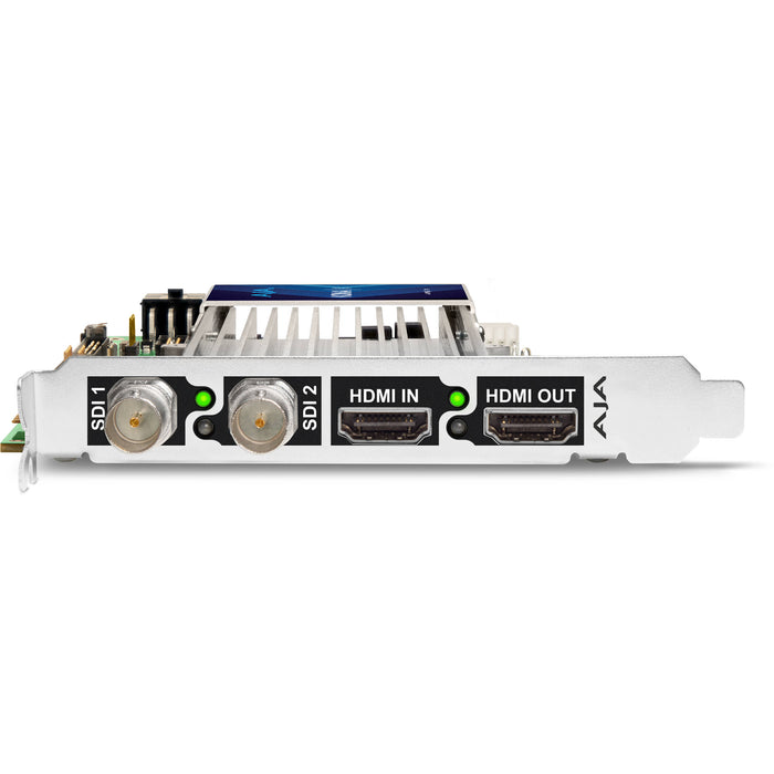 AJA KONA-X-OP-R0 – Optional breakout panel for KONA-X, providing additional audio and reference connectivity for professional workflows.