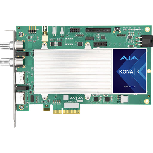 AJA KONA-X-OP-R0 – Optional breakout panel for KONA-X, providing additional audio and reference connectivity for professional workflows.