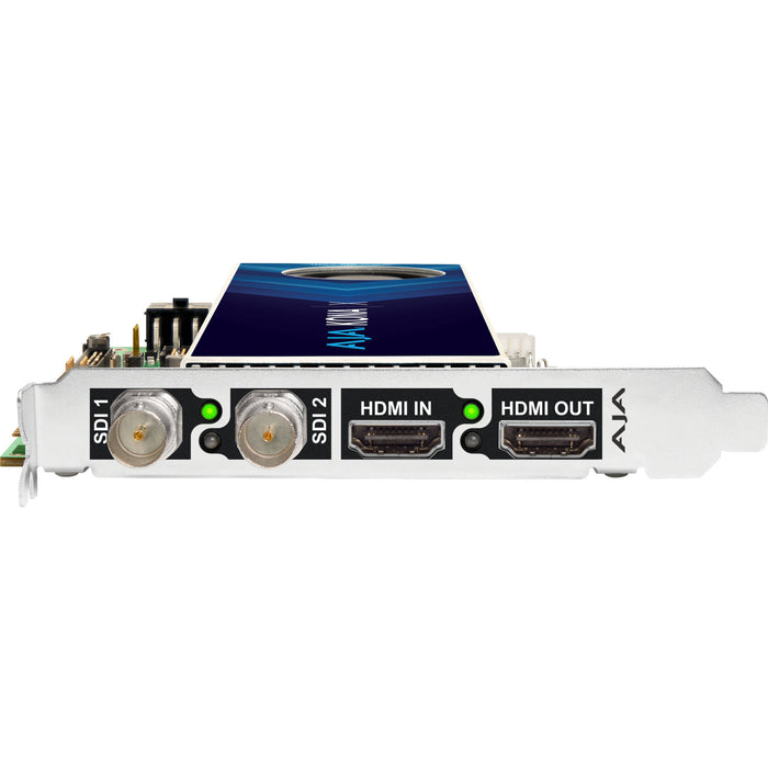 AJA KONA-X-R0 – High-performance I/O card with dual 12G-SDI ports, HDMI 2.0, and advanced processing for 4K/8K workflows.