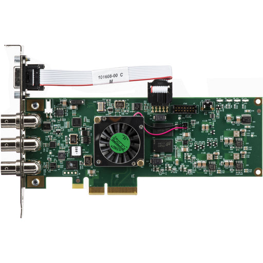 AJA KONA 1-T – Compact PCIe video I/O card with 3G-SDI for HD/SD capture and playback, ideal for broadcast and post-production workflows.