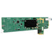 AJA OG-Hi5-12G-R openGear 12G-SDI to HDMI 2.0 converter with LC fiber receiver, supporting 4K/UltraHD up to 60p, HDR metadata, and embedded audio.